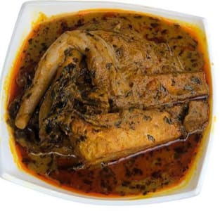 Banga soup with fresh fish