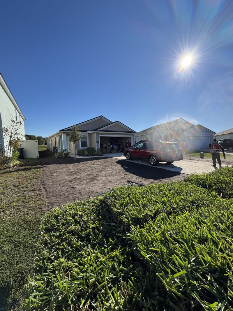 Sod installation view