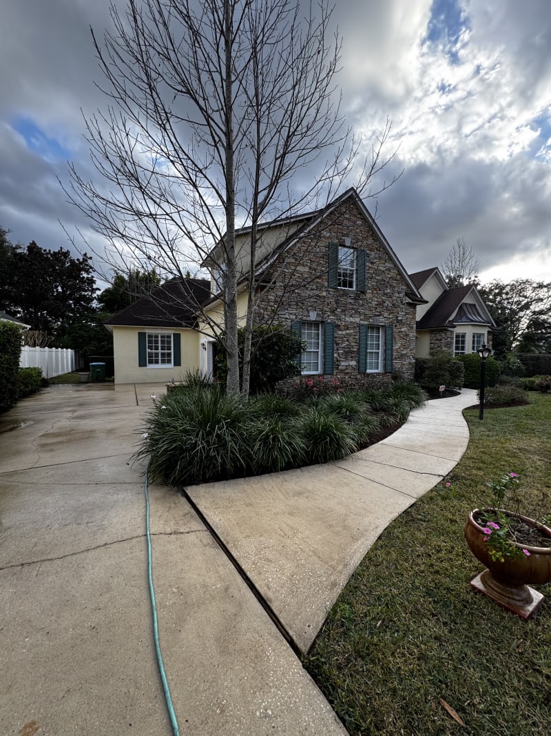 After landscaping project