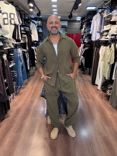 Modal Kumaş Baggy Pantolon