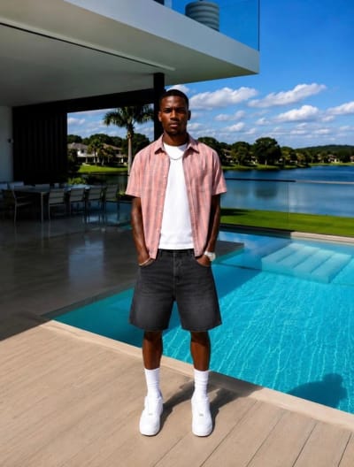 Baggy Model Denim Şort 1507