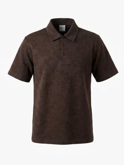 Desenli Esnek Kumaş Polo Yaka T-shirt