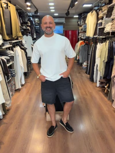 Göğüs Baskı Detaylı Over Size T-shirt