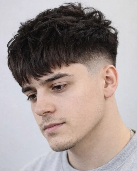 Low Fade Textured Crop