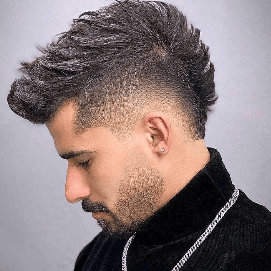 Burst Skin Fade with Faux Hawk