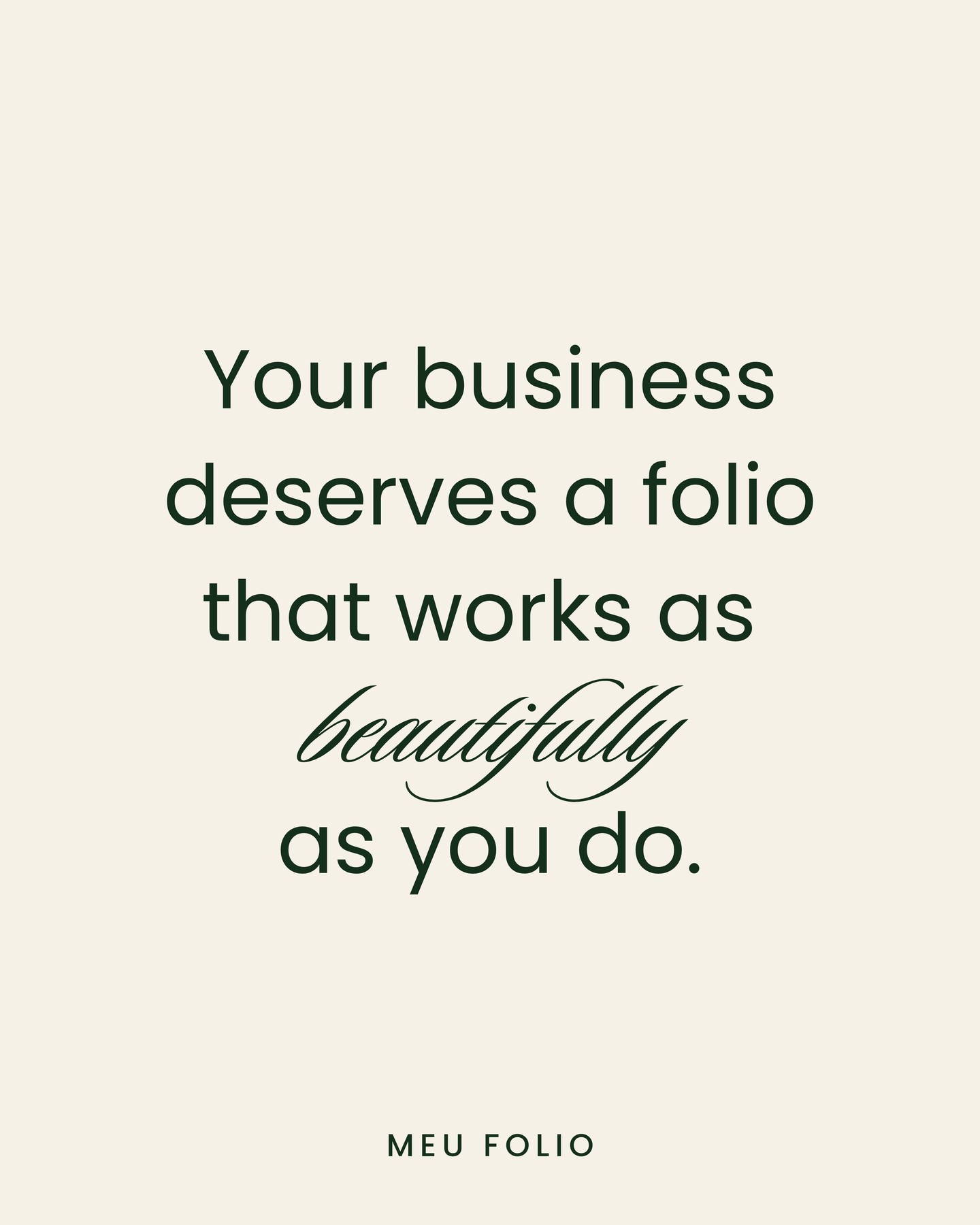 You've put real work into how your business looks. Your link should match. Your business deserves a folio that works as beautifully as you do. Build your page today. Visit link in bio to build your page.