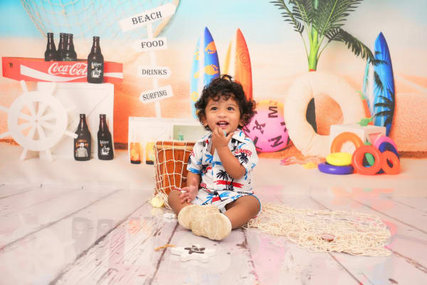 Baby milestone photoshoot Bangalore studio