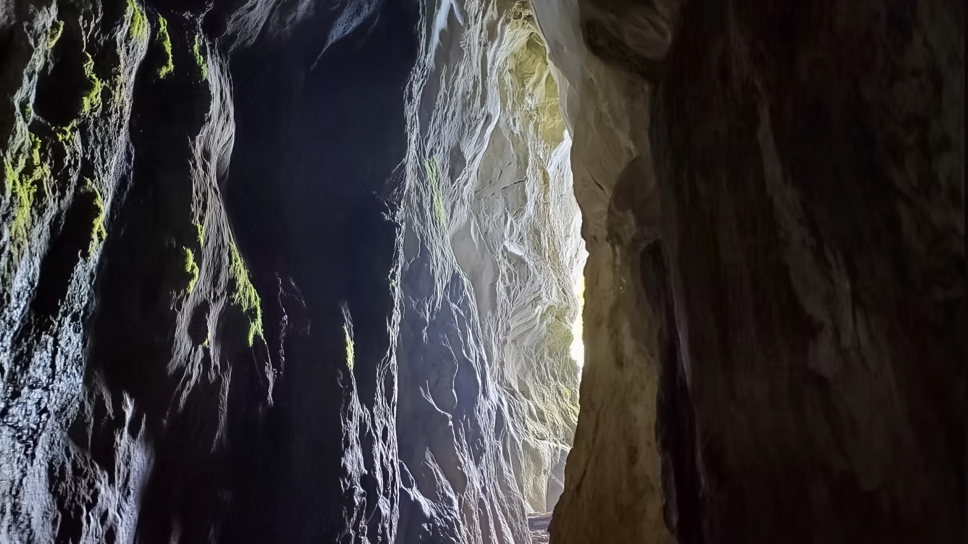 Sacred yoni cave representing the inner journey of self-discovery