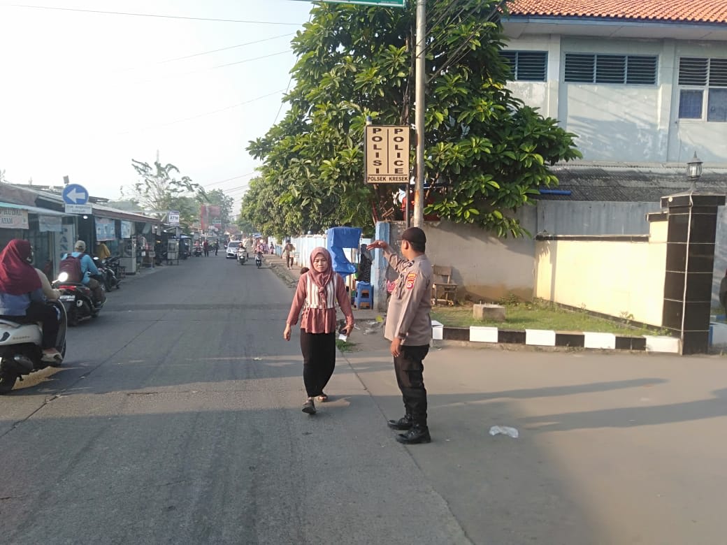 Dukung Program “PECAK”, Personil Polsek Kresek Wujudkan Kamseltibcar Lantas di Wilayah Hukum Polresta Tangerang