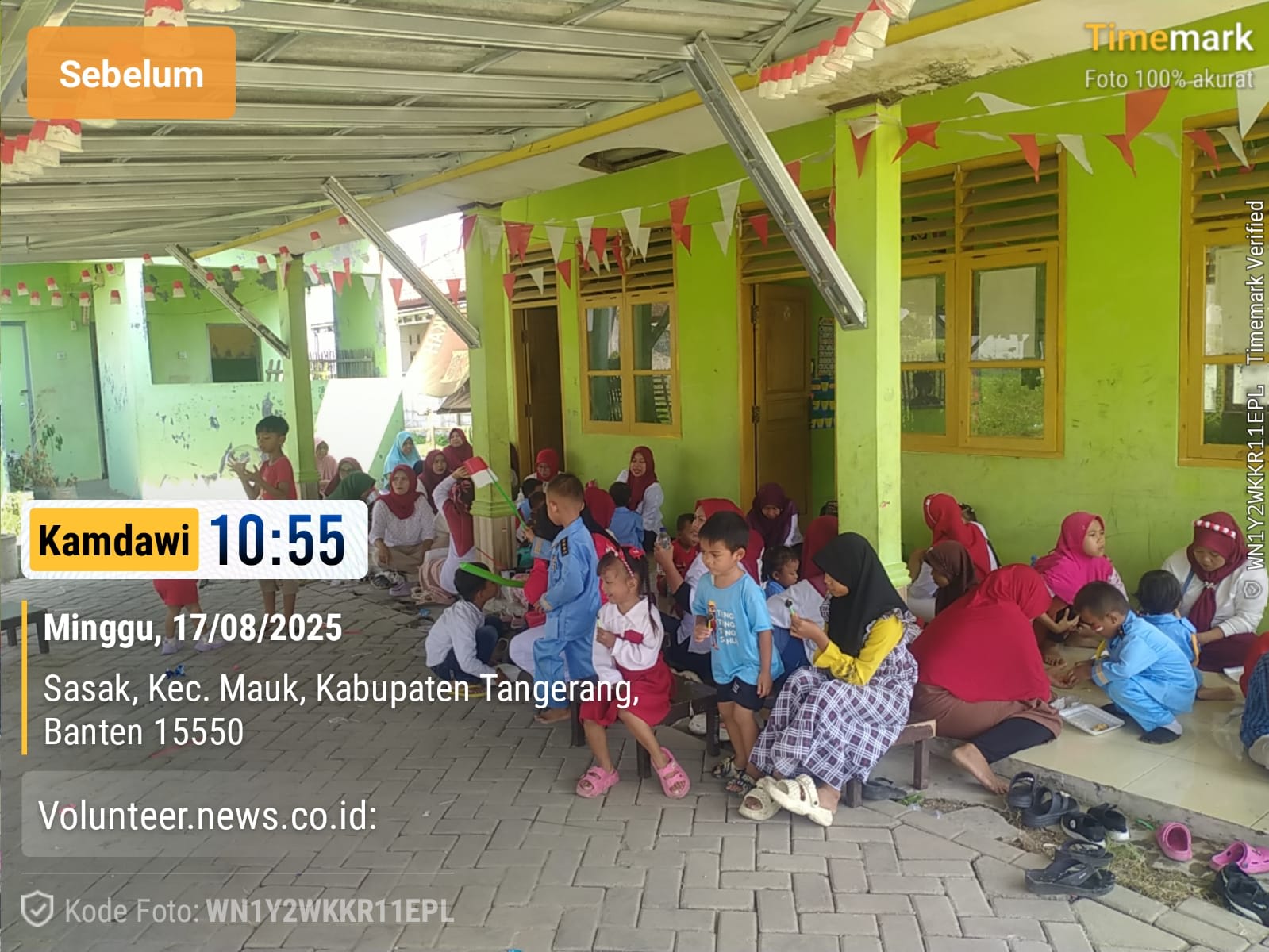 Semarak HUT RI ke-80, TK Raudhatul Mutaalimin Kp.Sasak Desa Klutuk Tanamkan Semangat Kebersamaan Sejak Usia Dini