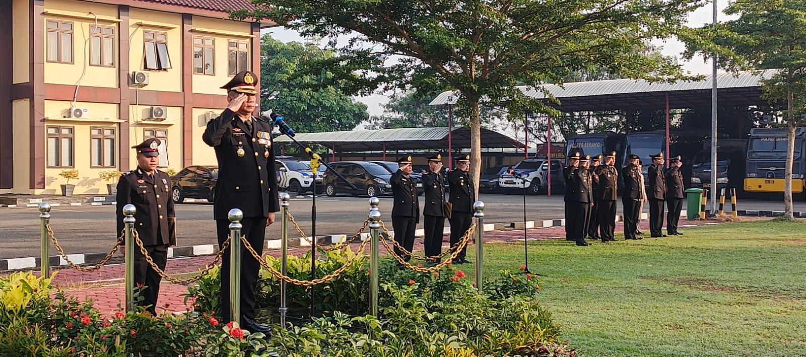 Polres Serang Gelar Upacara HUT ke-80 RI: Momentum Perkuat Persatuan dan Soliditas Bangsa
