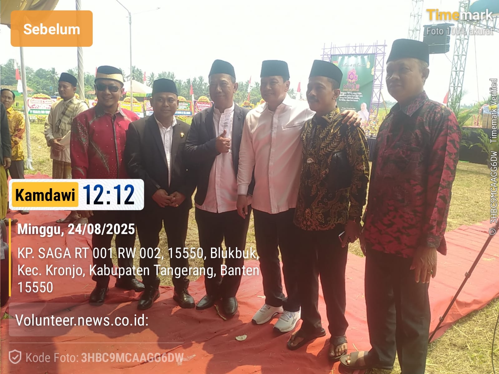 Bupati Tangerang Hadiri MTQ Ke-3 Desa Blukbuk Kec.Kronjo : Momentum Syiar Islam dan Pembinaan Generasi Qur’ani