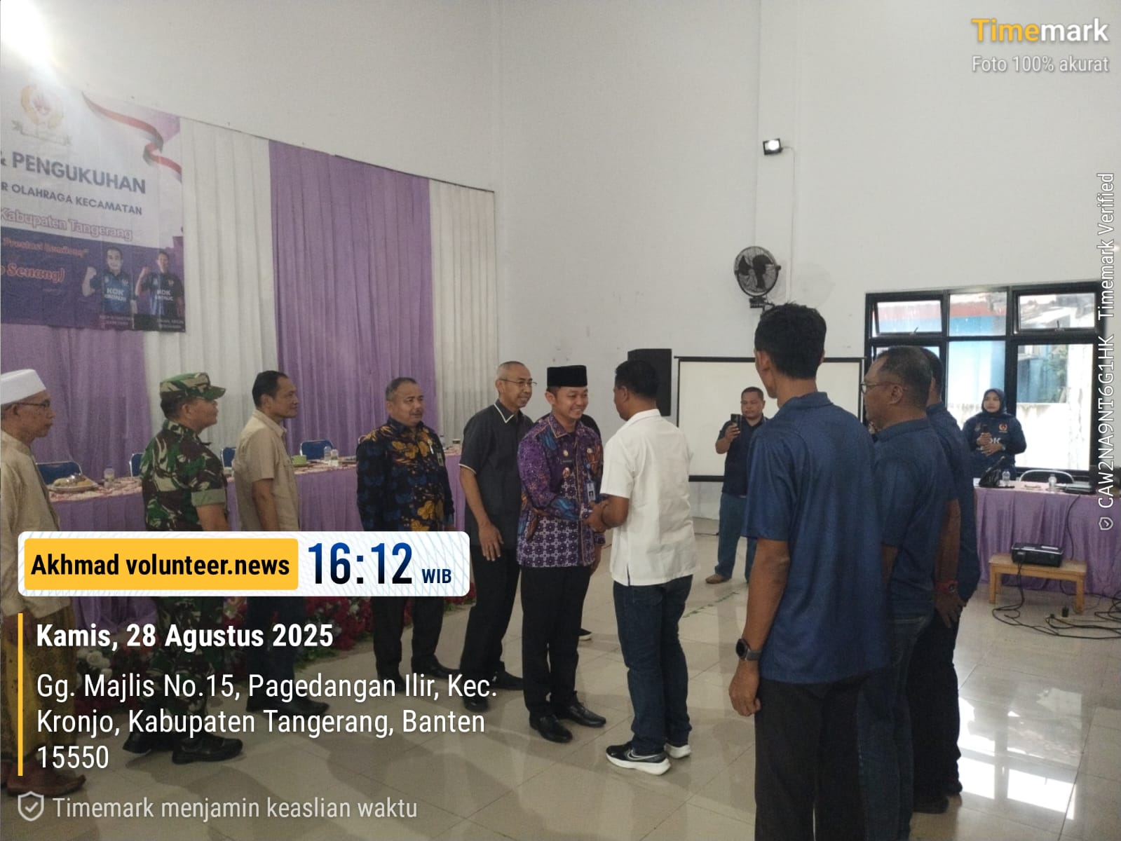 Pengurus KOK Kronjo Priode 2025–2029 Resmi Dikukuhkan dan dilantik : Misi Cetak Atlet Tangguh Menuju Porkab VI Tangerang