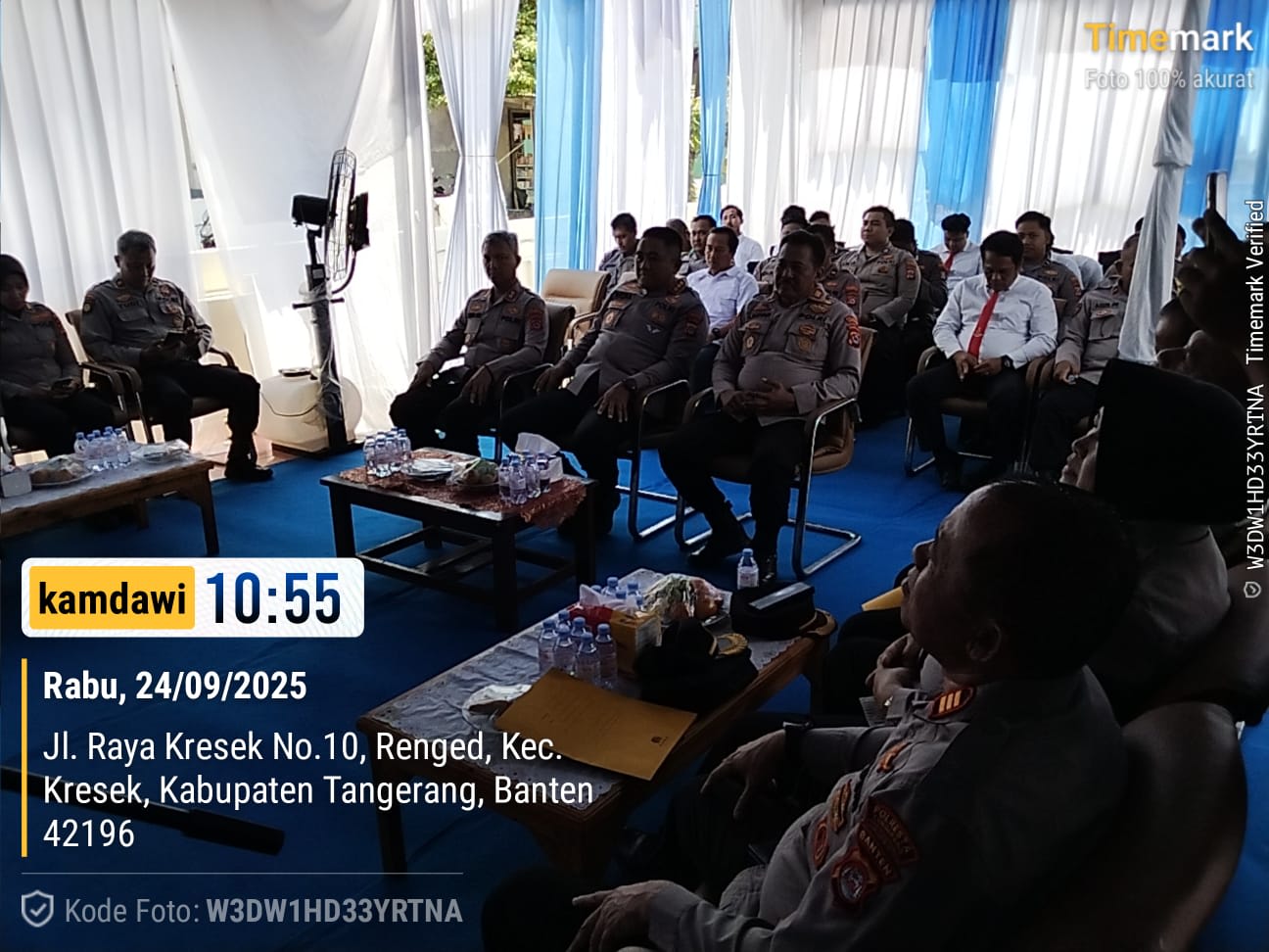 Kapolresta Tangerang Tegaskan Larangan Tolak Laporan Warga dalam Kunker ke Polsek Kresek