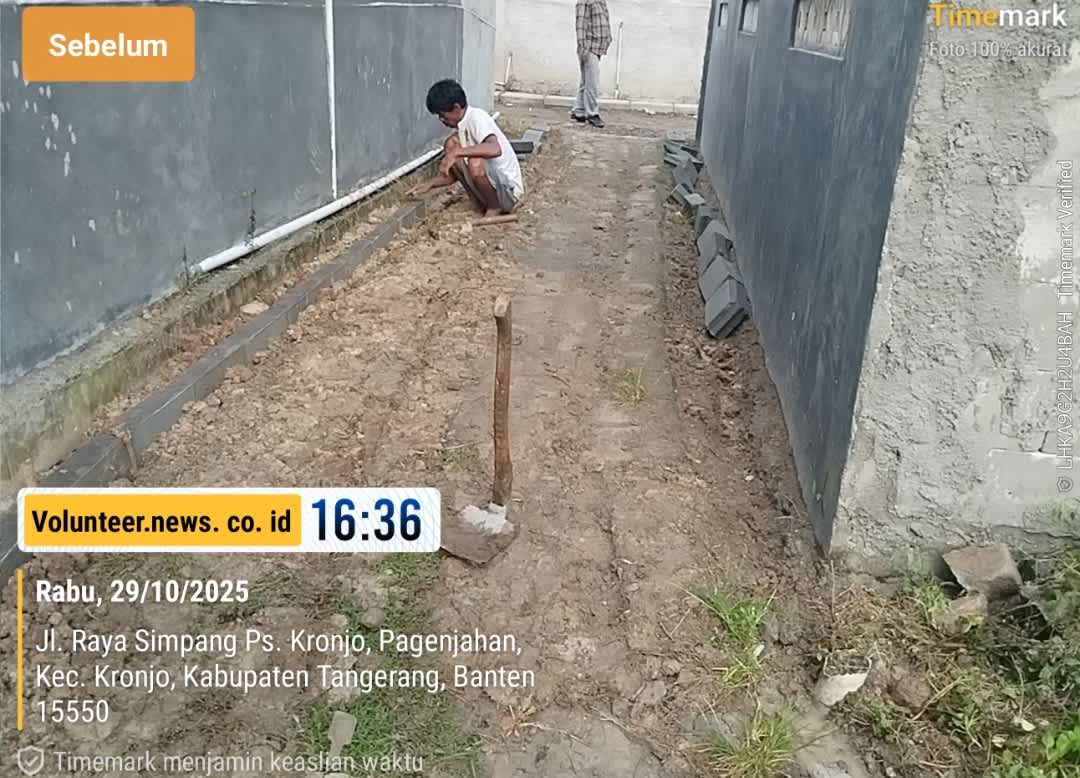 Keselamatan Pekerja Terabaikan: Proyek Paving Block di RT.01/04 Desa Pagenjahan Kronjo Diduga Langgar Standar K3