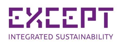Except Integrated Sustainability B.V.