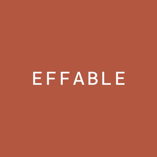 EFFABLE