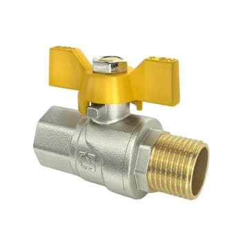 Stengeventil 2 x 1/2" M/F