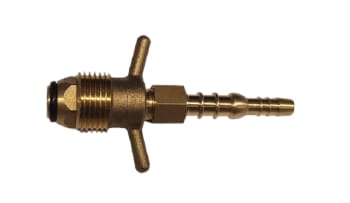 Overgang POL vingemutter - 6,3 - 8mm slangesokkel