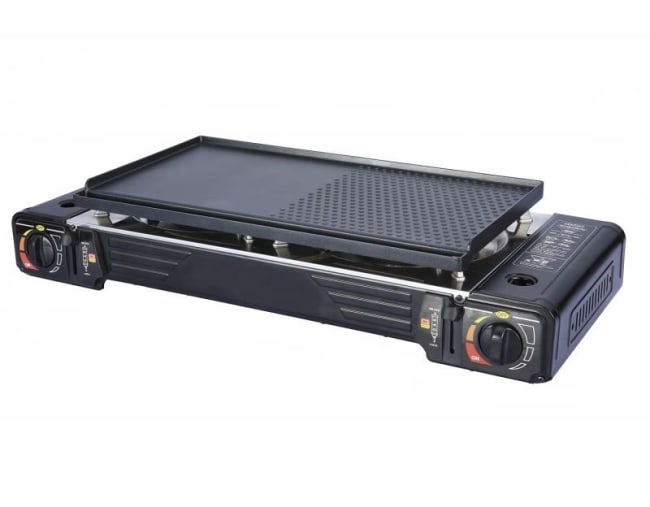 Kokeapparat 2 brenner med stekeplate