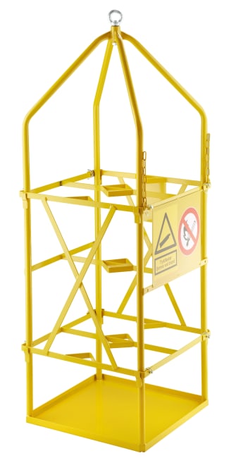 Løftebur for gassflasker