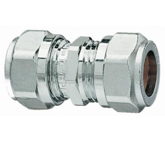 Overgang 8mm rør - 3/8" rør Krom
