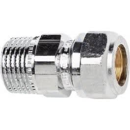 Overgang 3/8"-10mm rør - 1/2" utv