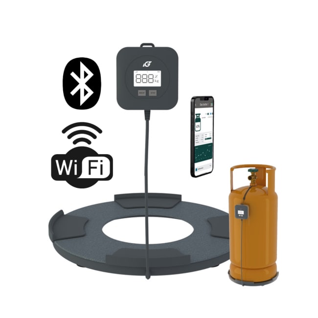 Flaskevekt med Bluetooth og Wi-Fi