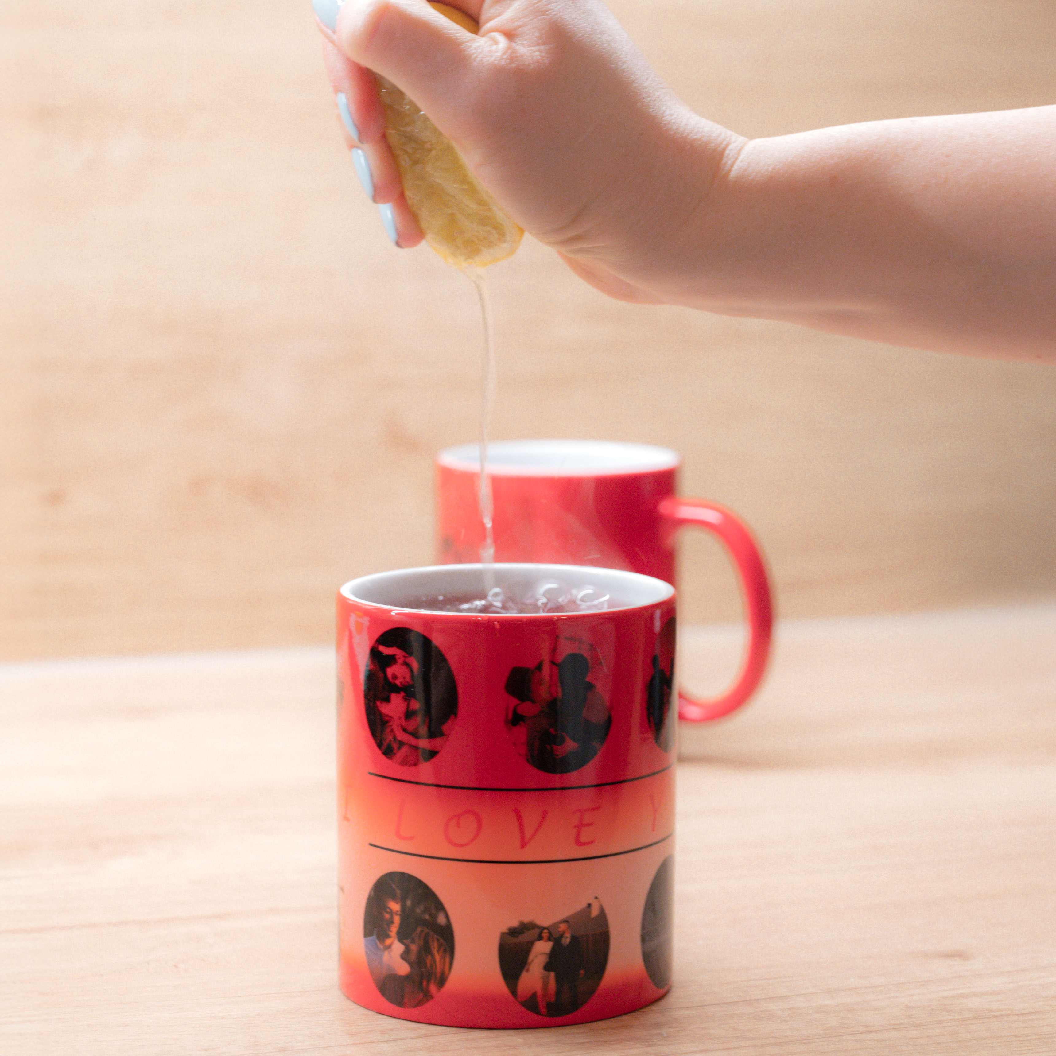 Premium skodelica za valentinovo - rdeče barve