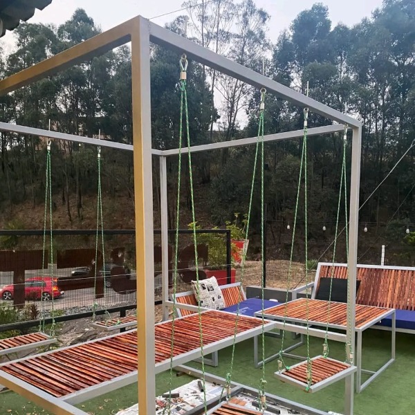 Outdoor Lunch Table Swing Set
