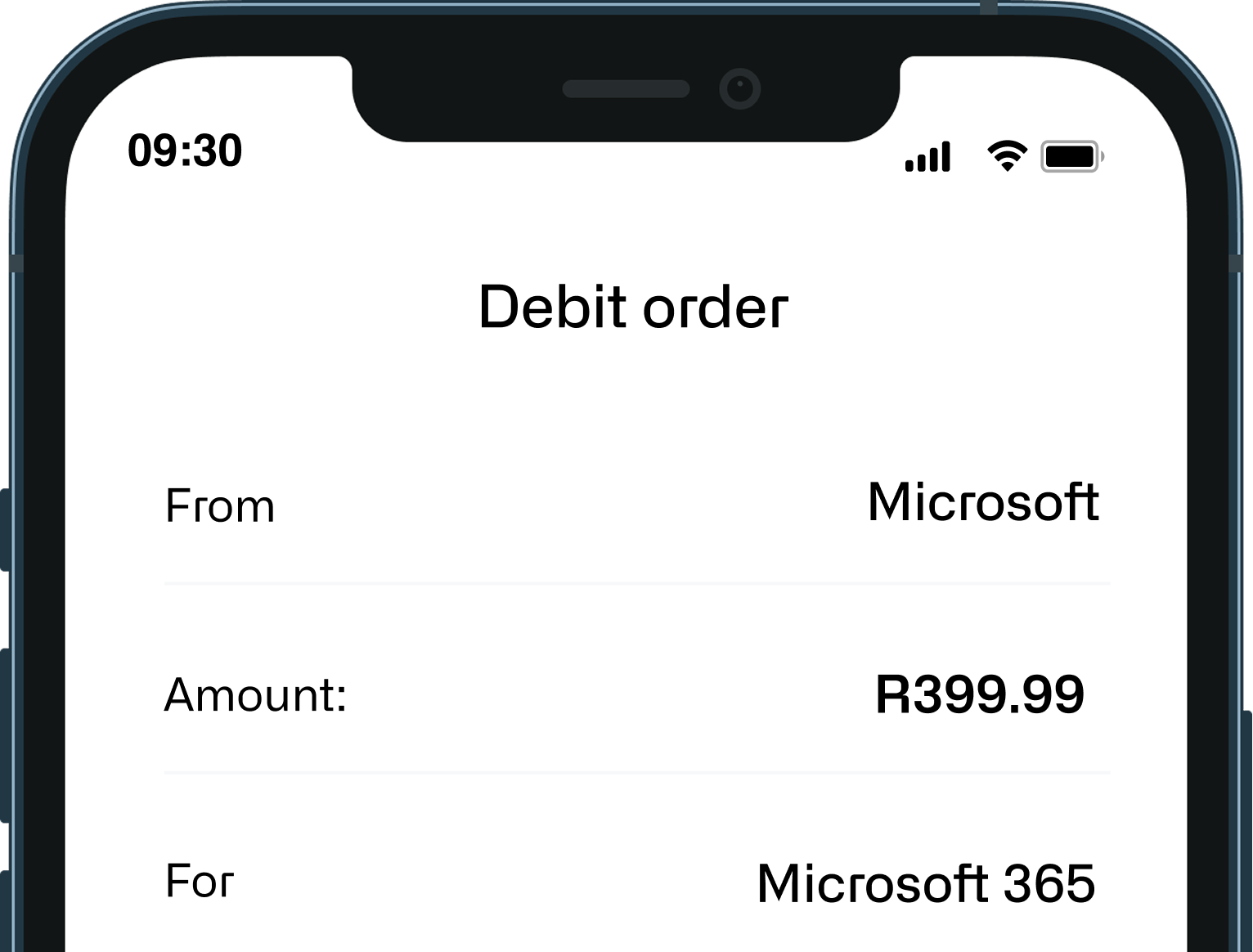 Account origination interface