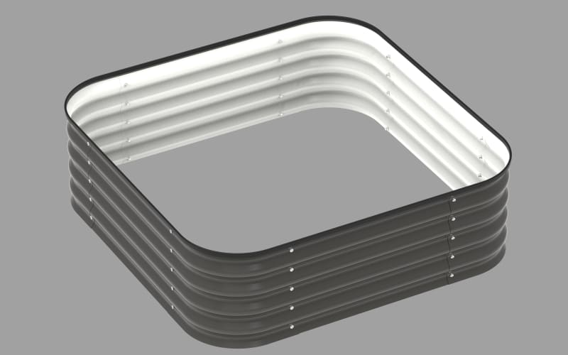 Modular Raised Garden Bed 3D Assembly Animation & US Expansion Suite Still 3