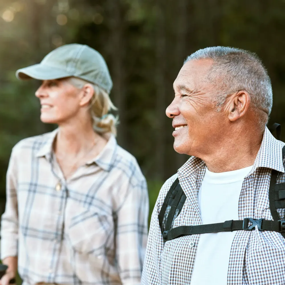 Man and woman in nature