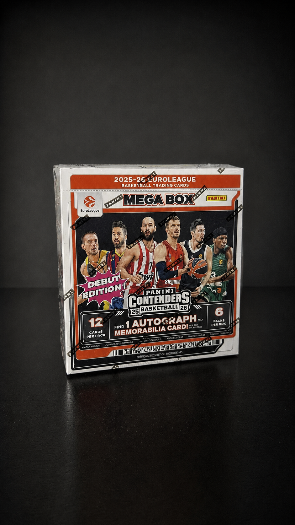 2025-26 Panini Contenders EuroLeague Basketball Hobby Mega Box — sealed basketball box