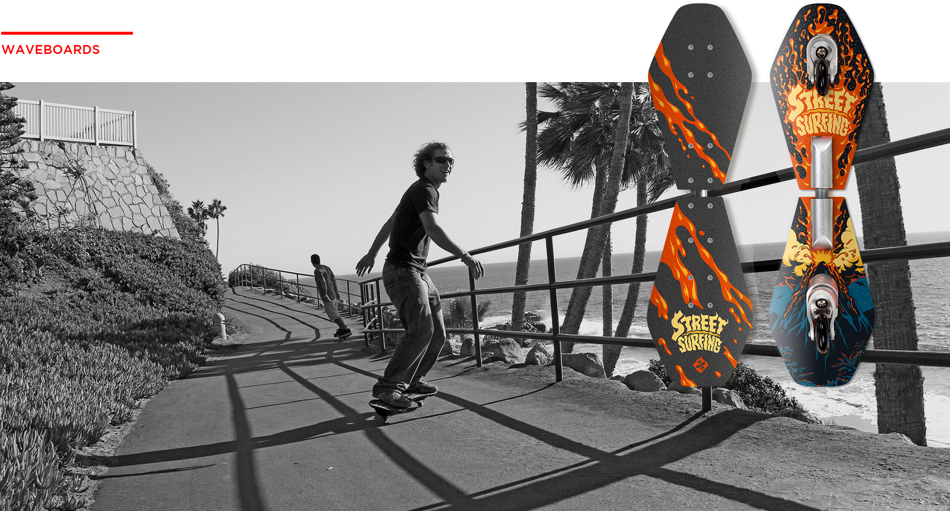Street Surfing waveboard in action