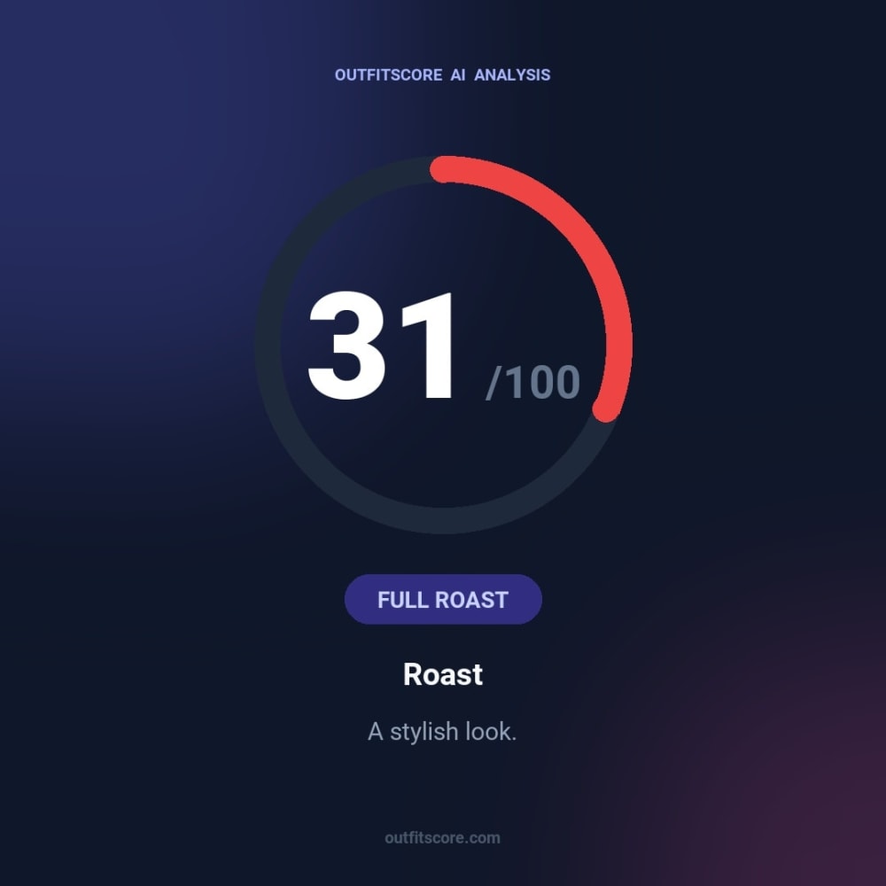 Full Roast Roast outfit scored 31/100