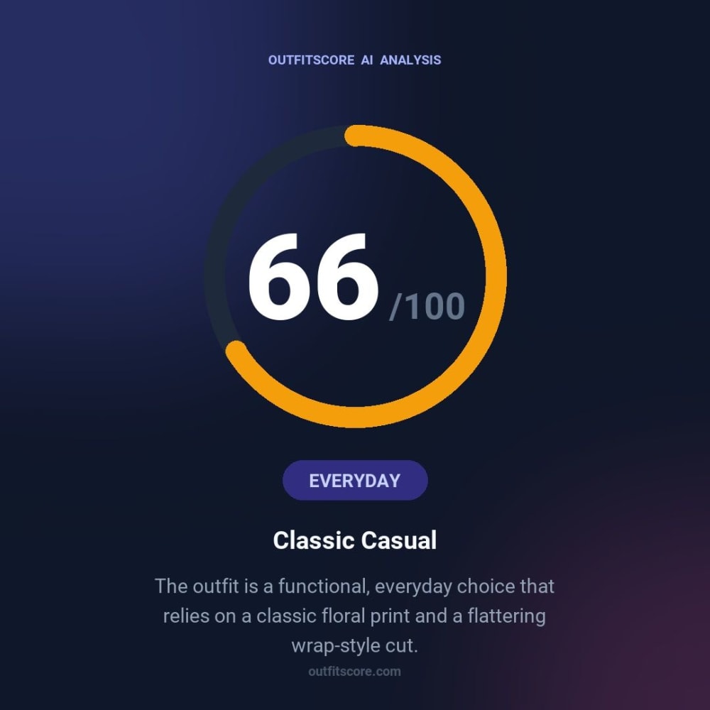 Everyday Classic Casual outfit scored 66/100
