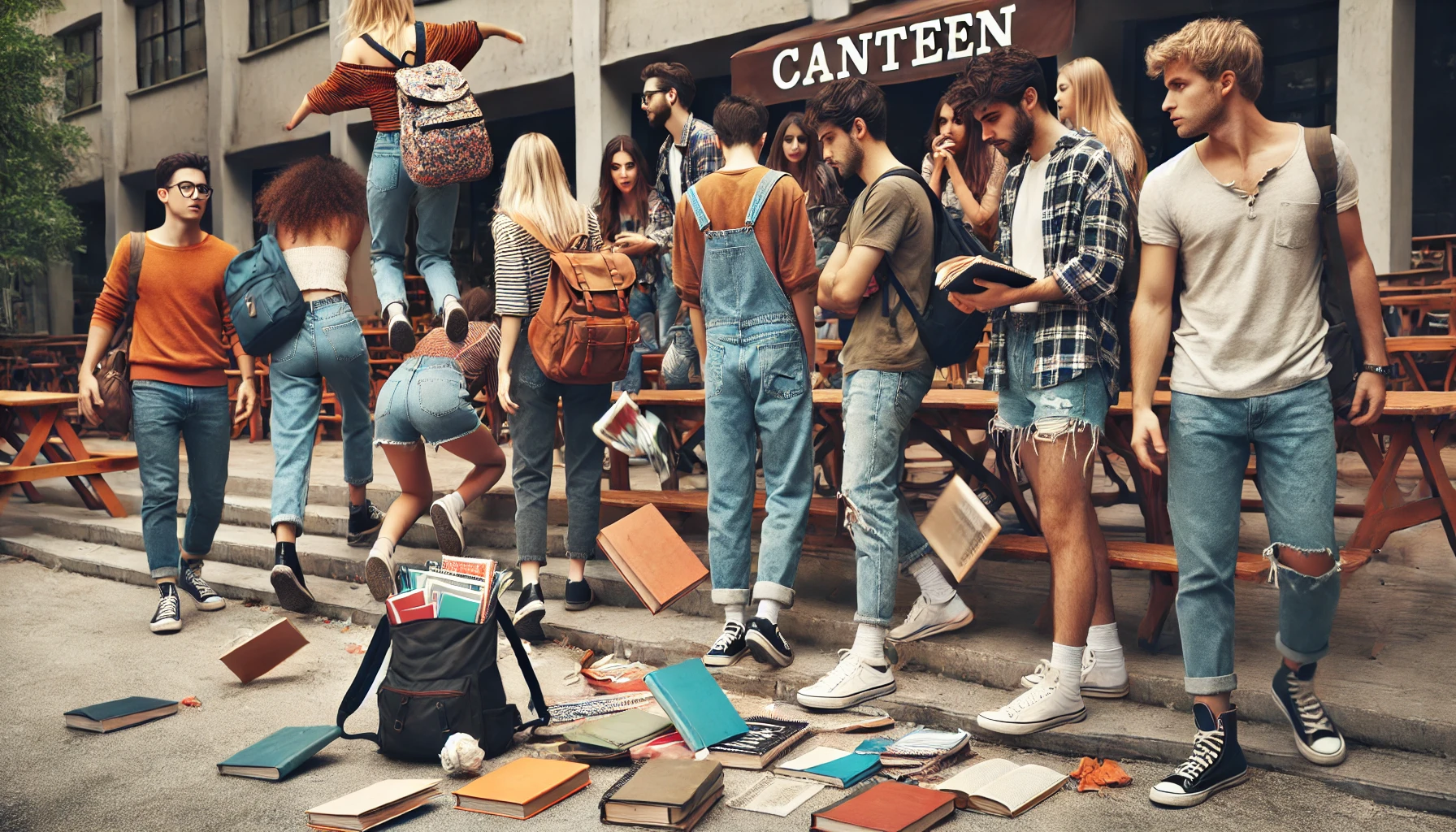 People waiting in line