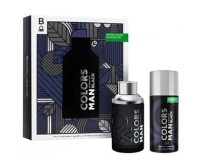 Benetton Colors Man Black 100 ml Edt+desodorante Benetton — perfume original