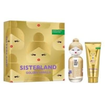 Benetton Sisterland Golden Vanilla 80 ml Edp+crema Benetton — perfume original
