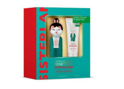 Benetton Sisterland Green Jasmine 80 ml Edt+crema Benetton — perfume original