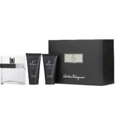 Ferragamo F Black 100 ml Edt+gel+after Ferragamo — perfume original