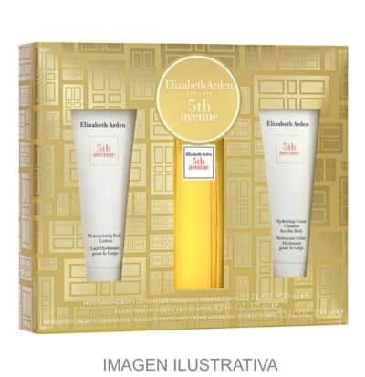 ELIZABETH A. 5TH AVE. 125ML. EDP+2 CREMAS