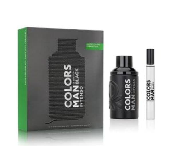 Benetton Colors Man Black Intenso 100 ml Edp+mini Benetton — perfume original
