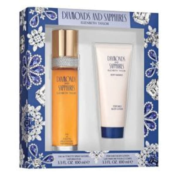 Elizabeth T. Diamonds And Sapphires 100 ml Edt+crema Elizabeth Taylor — perfume original