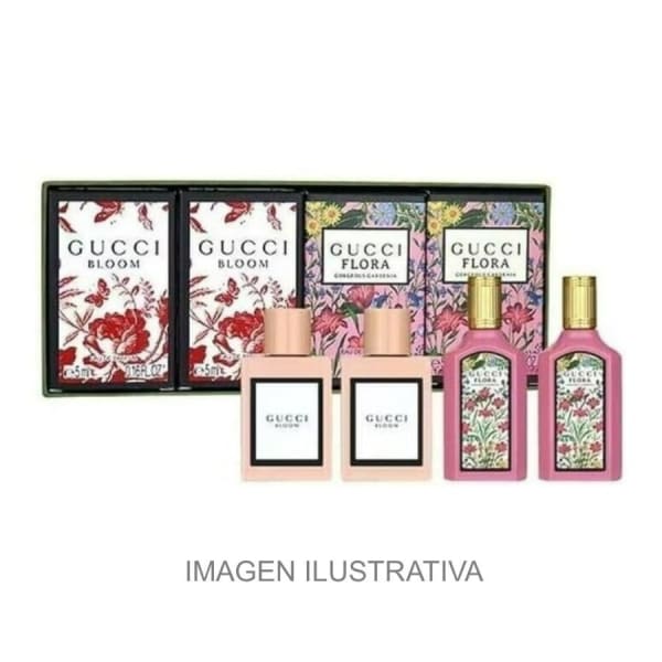 Gucci Bloom+flora Gorgeous Gardenia 4x5 ml EDP Gucci — perfume original