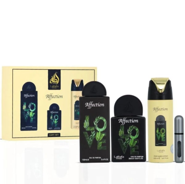 Lattafa Affection 100 ml Edp+mini+body+atomizador Lattafa — perfume original