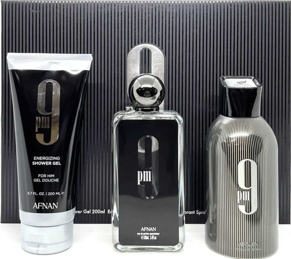 Afnan 9pm 100 ml Edp+gel+desodorante Afnan — perfume original