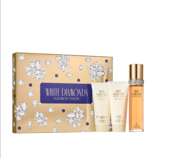 Elizabeth T. White Diamonds 100 ml Edt+crema Elizabeth Taylor — perfume original