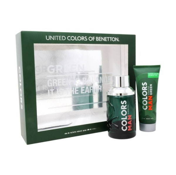Benetton Colors Man Green 100 ml Edt+after Benetton — perfume original